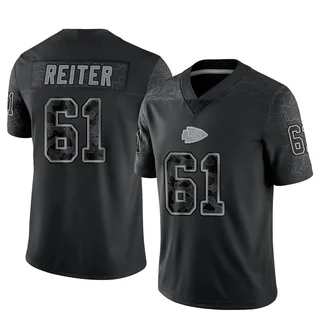 Austin Reiter Youth Kansas City Chiefs Nike Reflective Jersey - Limited Black