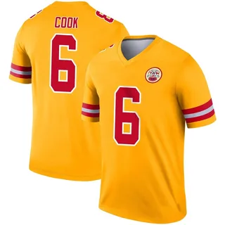 Bryan Cook Men's Kansas City Chiefs Nike Inverted Jersey - Legend Gold