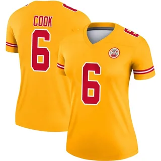 Bryan Cook Women's Kansas City Chiefs Nike Inverted Jersey - Legend Gold