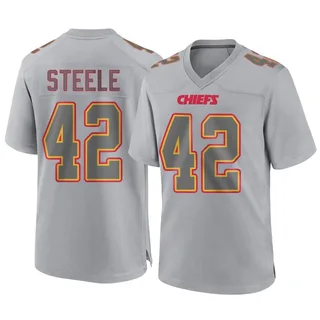 Carson Steele Men's Kansas City Chiefs Nike Atmosphere Fashion Jersey - Game Gray