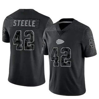 Carson Steele Men's Kansas City Chiefs Nike Reflective Jersey - Limited Black