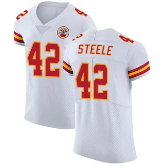 Carson Steele Men's Kansas City Chiefs Nike Vapor Untouchable Jersey - Elite White