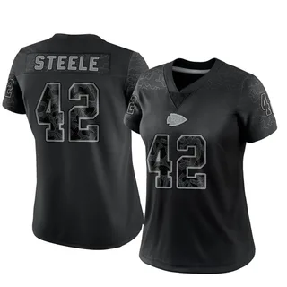 Carson Steele Women's Kansas City Chiefs Nike Reflective Jersey - Limited Black