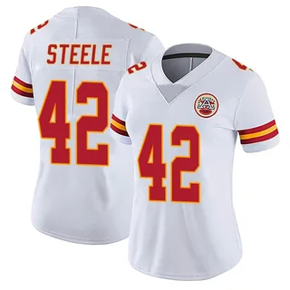 Carson Steele Women's Kansas City Chiefs Nike Vapor Untouchable Jersey - Limited White