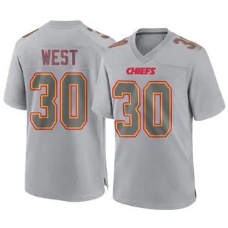 Charcandrick West Men's Kansas City Chiefs Atmosphere Fashion Jersey - Game Gray