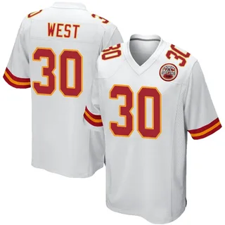 Charcandrick West Men's Kansas City Chiefs Nike Jersey - Game White