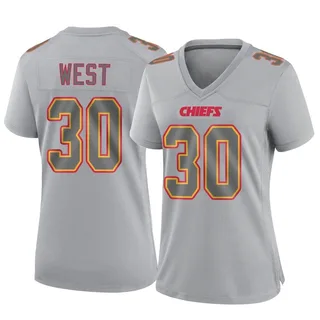 Charcandrick West Women's Kansas City Chiefs Nike Atmosphere Fashion Jersey - Game Gray