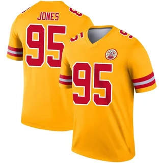 Chris Jones Youth Kansas City Chiefs Nike Inverted Jersey - Legend Gold