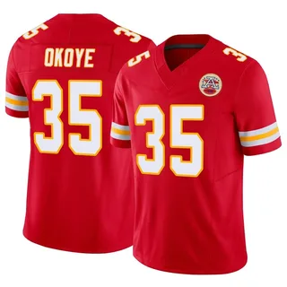 Christian Okoye Men's Kansas City Chiefs Vapor F.U.S.E. Jersey - Limited Red