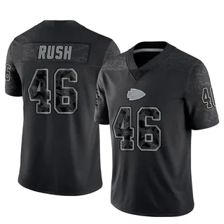 Darius Rush Men's Kansas City Chiefs Nike Reflective Jersey - Limited Black