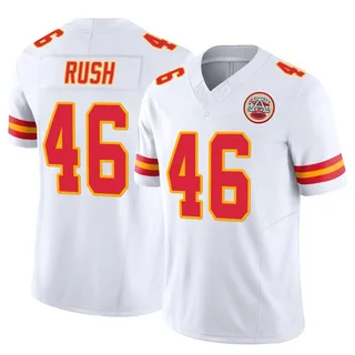 Darius Rush Men's Kansas City Chiefs Nike Vapor F.U.S.E. Jersey - Limited White