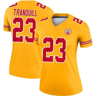 Drue Tranquill Women's Kansas City Chiefs Nike Inverted Jersey - Legend Gold