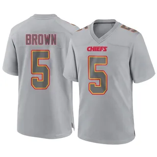 Hollywood Brown Men's Kansas City Chiefs Nike Atmosphere Fashion Jersey - Game Gray