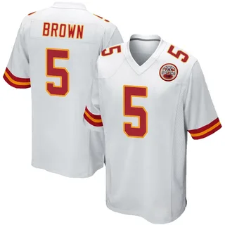 Hollywood Brown Men's Kansas City Chiefs Nike Jersey - Game White