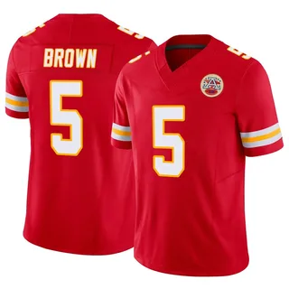 Hollywood Brown Men's Kansas City Chiefs Nike Vapor F.U.S.E. Jersey - Limited Red