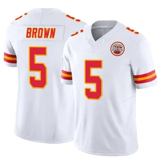 Hollywood Brown Men's Kansas City Chiefs Nike Vapor F.U.S.E. Jersey - Limited White