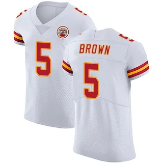 Hollywood Brown Men's Kansas City Chiefs Vapor Untouchable Jersey - Elite White