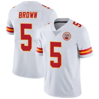 Hollywood Brown Men's Kansas City Chiefs Nike Vapor Untouchable Jersey - Limited White