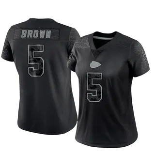 Hollywood Brown Women's Kansas City Chiefs Nike Reflective Jersey - Limited Black