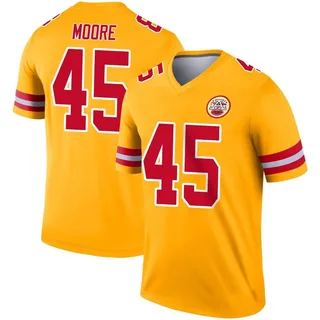 Isaiah Moore Men's Kansas City Chiefs Nike Inverted Jersey - Legend Gold