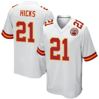 Jaden Hicks Men's Kansas City Chiefs Nike Jersey - Game White