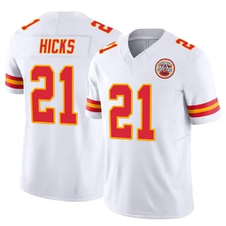 Jaden Hicks Men's Kansas City Chiefs Nike Vapor F.U.S.E. Jersey - Limited White