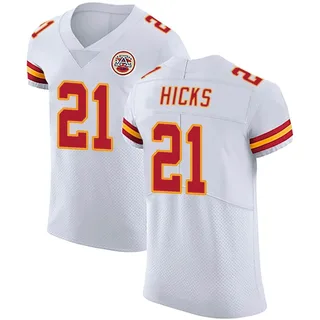 Jaden Hicks Men's Kansas City Chiefs Nike Vapor Untouchable Jersey - Elite White