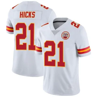 Jaden Hicks Men's Kansas City Chiefs Nike Vapor Untouchable Jersey - Limited White