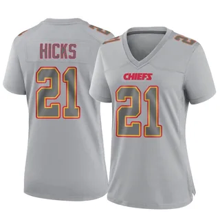 Jaden Hicks Women's Kansas City Chiefs Nike Atmosphere Fashion Jersey - Game Gray