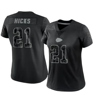 Jaden Hicks Women's Kansas City Chiefs Nike Reflective Jersey - Limited Black