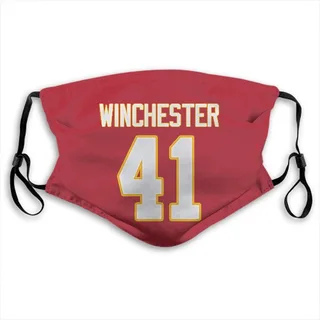 James Winchester Kansas City Chiefs Jersey Name & Number Face Mask - Red