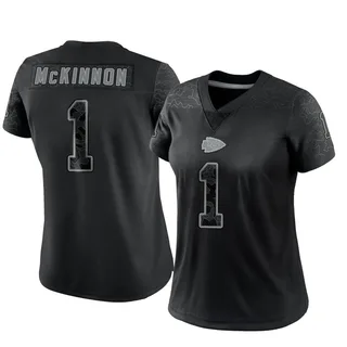 Jerick McKinnon Women's Kansas City Chiefs Nike Reflective Jersey - Limited Black