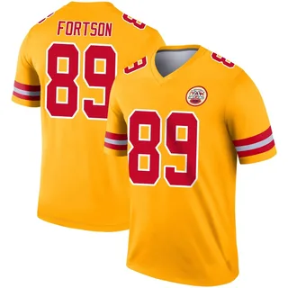 Jody Fortson Men's Kansas City Chiefs Nike Inverted Jersey - Legend Gold