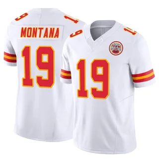 Joe Montana Men's Kansas City Chiefs Nike Vapor F.U.S.E. Jersey - Limited White