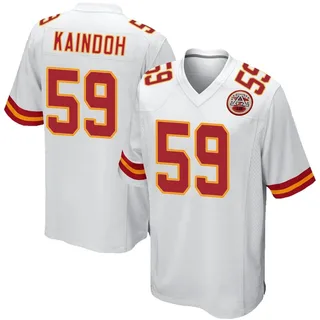 Joshua Kaindoh Men's Kansas City Chiefs Nike Jersey - Game White