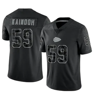 Joshua Kaindoh Men's Kansas City Chiefs Nike Reflective Jersey - Limited Black