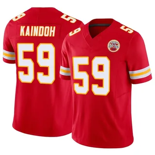 Joshua Kaindoh Men's Kansas City Chiefs Vapor F.U.S.E. Jersey - Limited Red