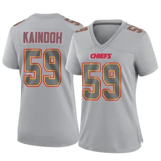 Joshua Kaindoh Women's Kansas City Chiefs Nike Atmosphere Fashion Jersey - Game Gray