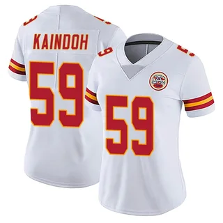 Joshua Kaindoh Women's Kansas City Chiefs Nike Vapor Untouchable Jersey - Limited White