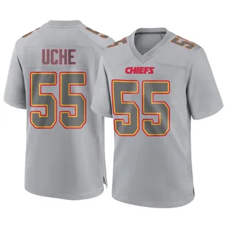 Joshua Uche Men's Kansas City Chiefs Nike Atmosphere Fashion Jersey - Game Gray