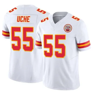 Joshua Uche Men's Kansas City Chiefs Nike Vapor F.U.S.E. Jersey - Limited White