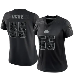 Joshua Uche Women's Kansas City Chiefs Nike Reflective Jersey - Limited Black