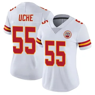 Joshua Uche Women's Kansas City Chiefs Nike Vapor Untouchable Jersey - Limited White