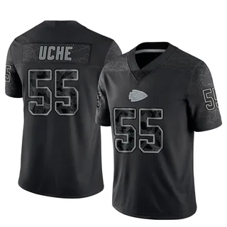 Joshua Uche Youth Kansas City Chiefs Nike Reflective Jersey - Limited Black