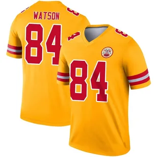 Justin Watson Men's Kansas City Chiefs Nike Inverted Jersey - Legend Gold