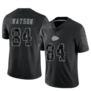 Justin Watson Men's Kansas City Chiefs Nike Reflective Jersey - Limited Black