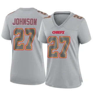 Larry Johnson Women's Kansas City Chiefs Nike Atmosphere Fashion Jersey - Game Gray