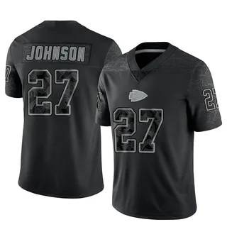 Larry Johnson Youth Kansas City Chiefs Nike Reflective Jersey - Limited Black