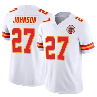 Larry Johnson Youth Kansas City Chiefs Nike Vapor F.U.S.E. Jersey - Limited White