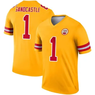 Leon Sandcastle Men's Kansas City Chiefs Inverted Jersey - Legend Gold